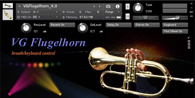 VG Flugelhorn sound library for NI Kontakt