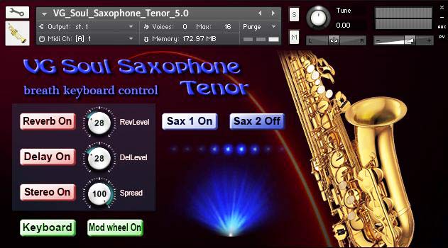 VG Soul Tenor Saxophone kontakt library