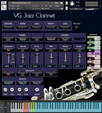 VG Jazz Clarinet Kontakt Sound library