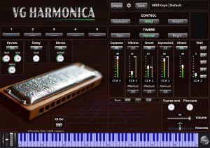 VG Harmonica Virtual Instrument VST AU plugins, Standalone app.